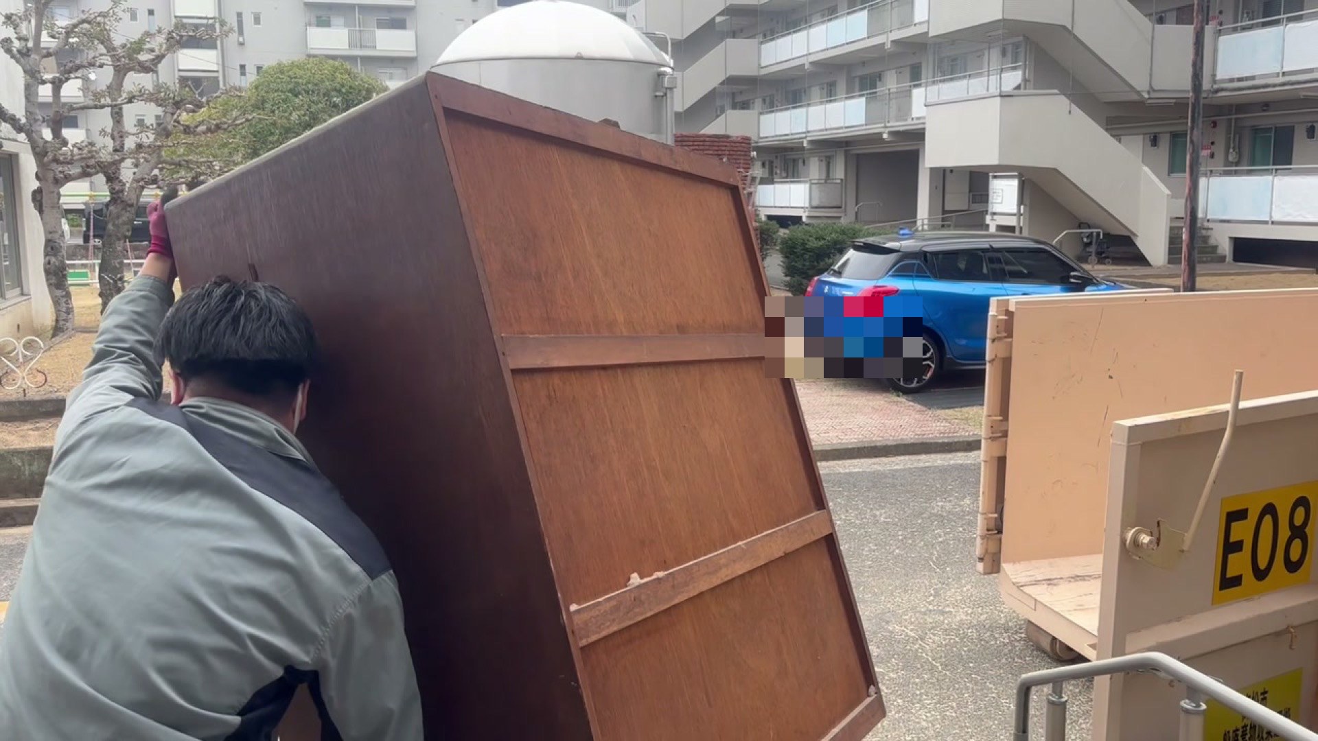 時差引越し便の荷物搬出